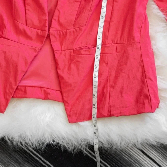 TORRID BLAZER Sz 1 / XL CORAL OPEN FRONT PLEATED JACKET - Picture 7 of 7